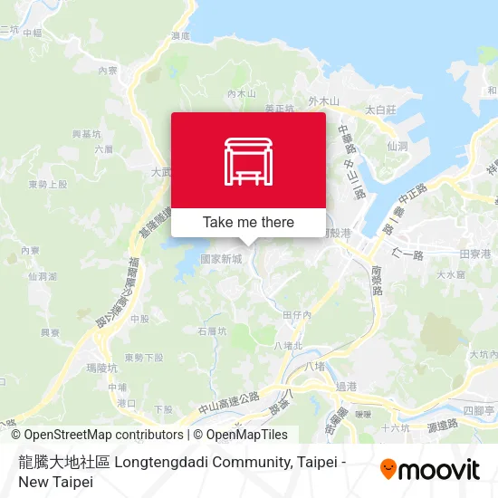龍騰大地社區 Longtengdadi Community map