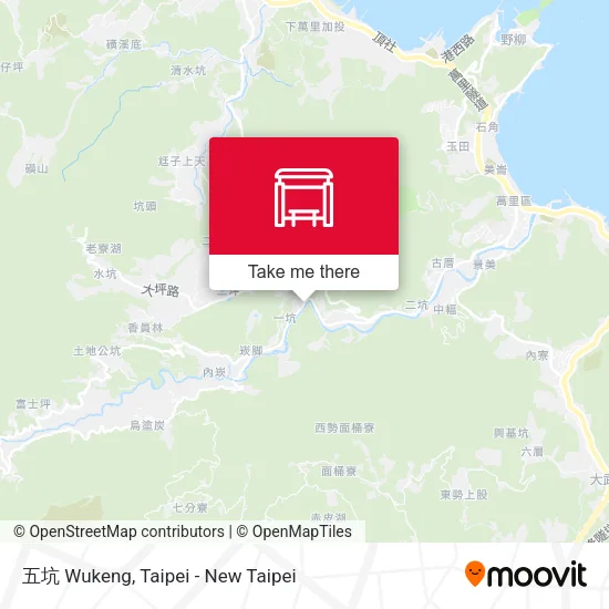 五坑 Wukeng map