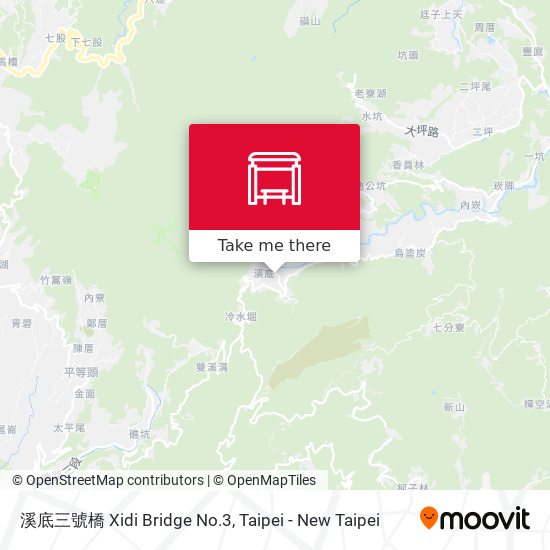 溪底三號橋 Xidi Bridge No.3 map