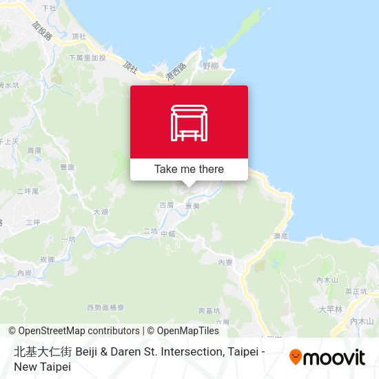 北基大仁街 Beiji & Daren St. Intersection map