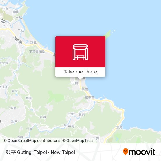 鼓亭 Guting map