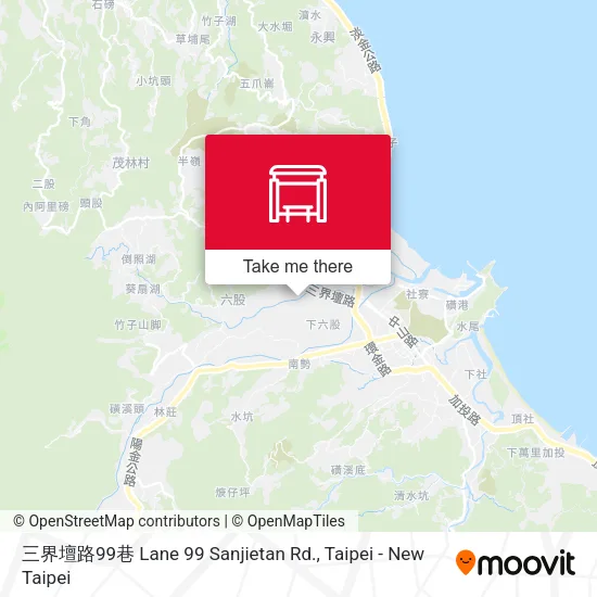 三界壇路99巷 Lane 99 Sanjietan Rd. map
