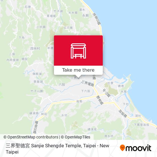 三界聖德宮 Sanjie Shengde Temple map