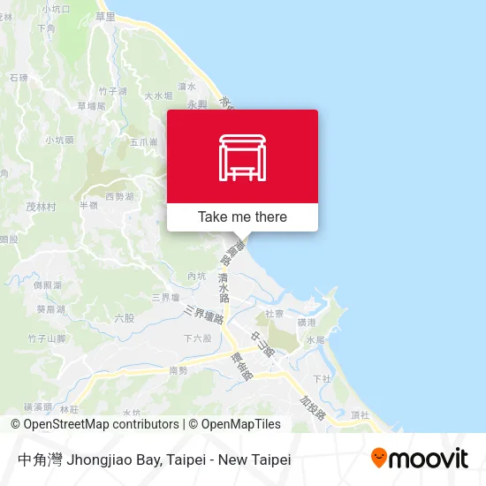 中角灣 Jhongjiao Bay地圖