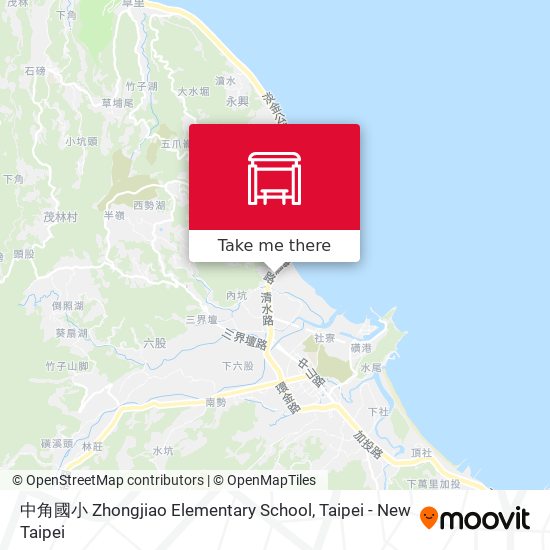 中角國小 Zhongjiao Elementary School map