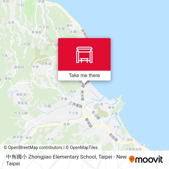 中角國小 Zhongjiao Elementary School map