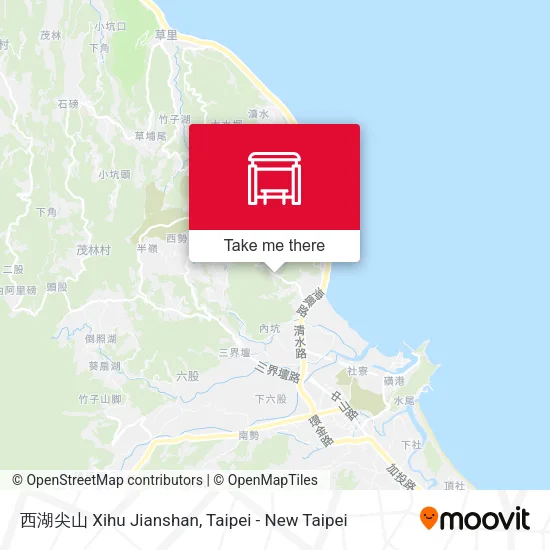 西湖尖山 Xihu Jianshan map