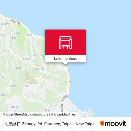忠義路口 Zhongyi Rd. Entrance map