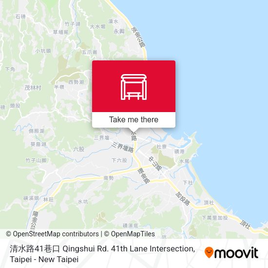 清水路41巷口 Qingshui Rd. 41th Lane Intersection map