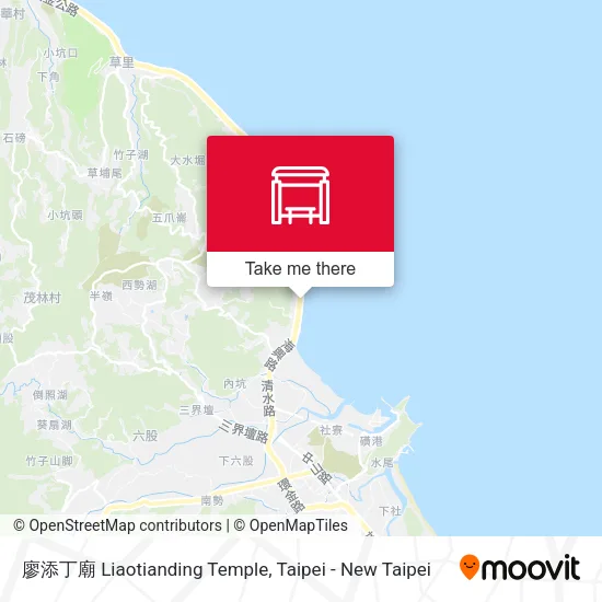 廖添丁廟 Liaotianding Temple map