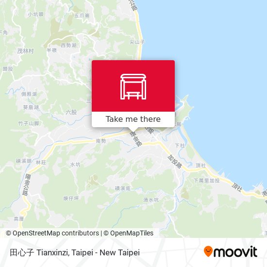 田心子 Tianxinzi map