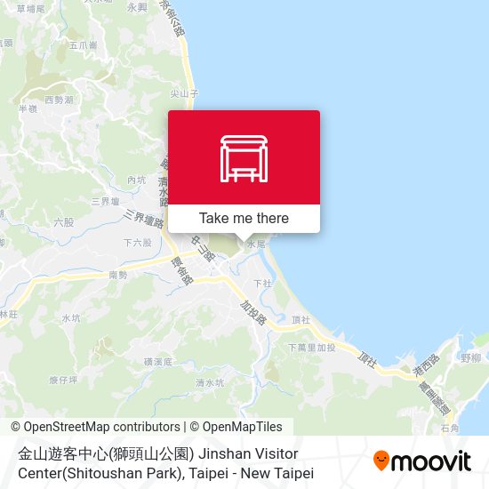 金山遊客中心(獅頭山公園) Jinshan Visitor Center(Shitoushan Park) map