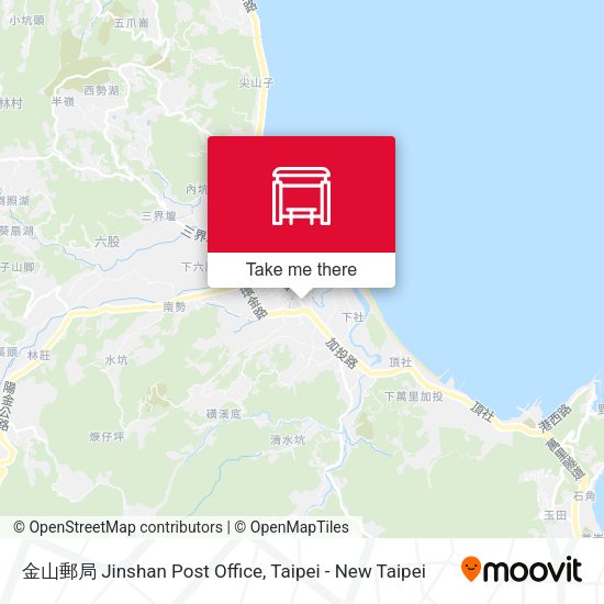 金山郵局 Jinshan Post Office map