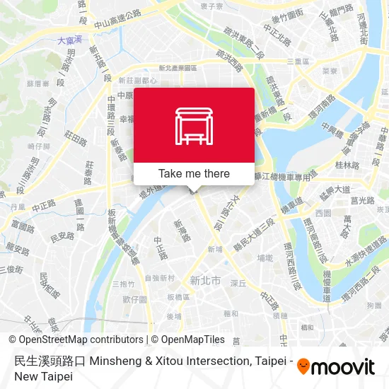 民生溪頭路口 Minsheng & Xitou Intersection map