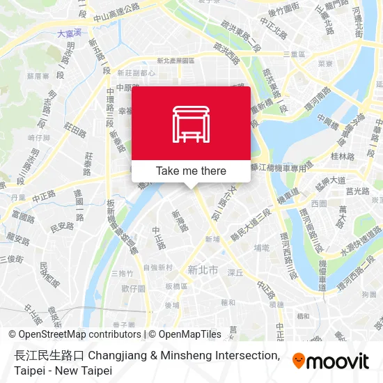 長江民生路口 Changjiang & Minsheng Intersection map
