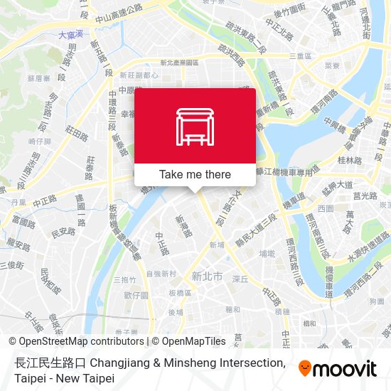 長江民生路口 Changjiang & Minsheng Intersection map