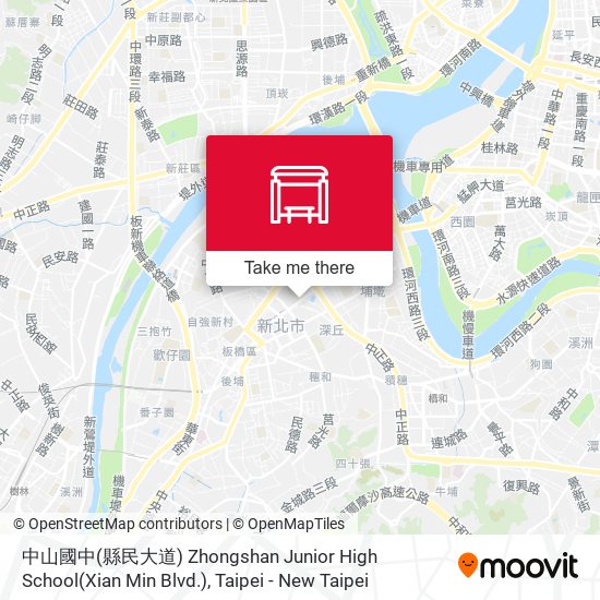 中山國中(縣民大道) Zhongshan Junior High School(Xian Min Blvd.) map