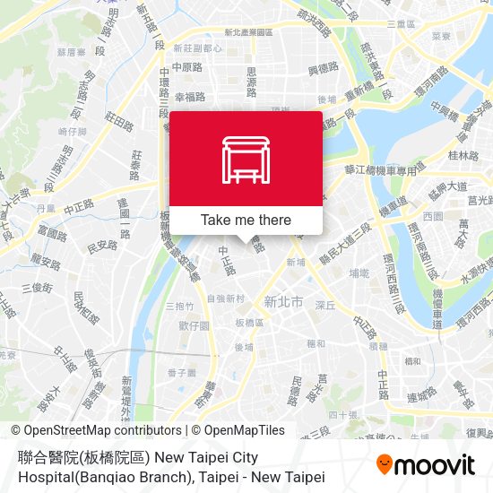 聯合醫院(板橋院區) New Taipei City Hospital(Banqiao Branch)地圖