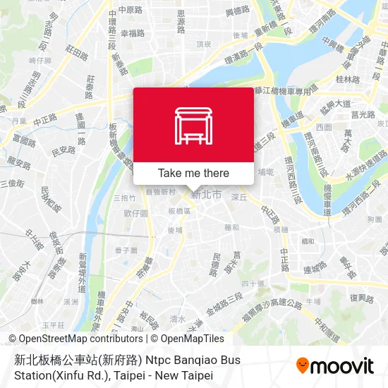 新北板橋公車站(新府路) Ntpc Banqiao Bus Station(Xinfu Rd.) map