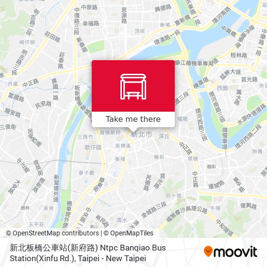 新北板橋公車站(新府路) Ntpc Banqiao Bus Station(Xinfu Rd.) map