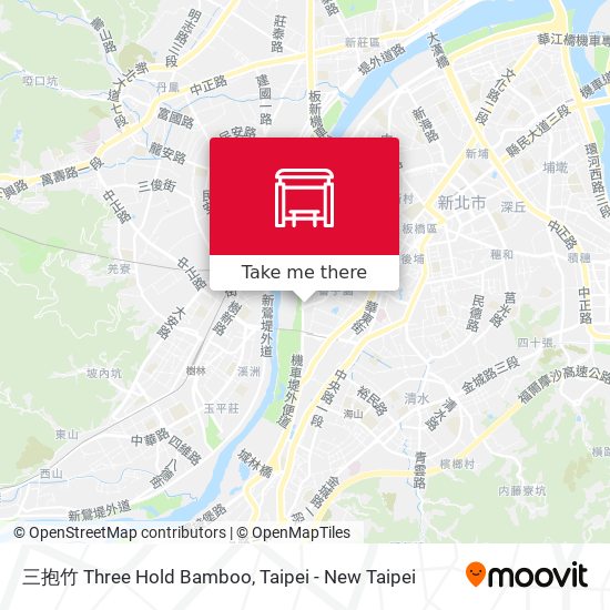 三抱竹 Three Hold Bamboo map