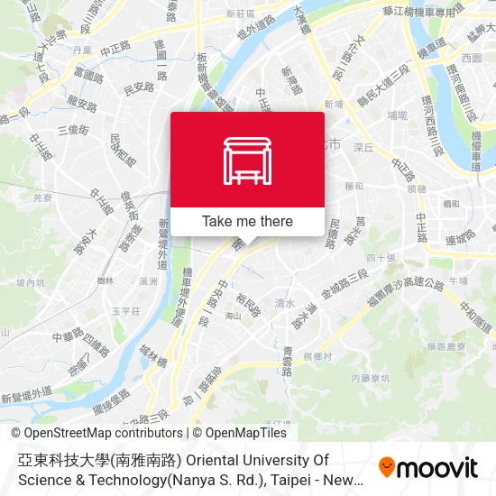 亞東科技大學(南雅南路) Oriental University Of Science & Technology(Nanya S. Rd.) map
