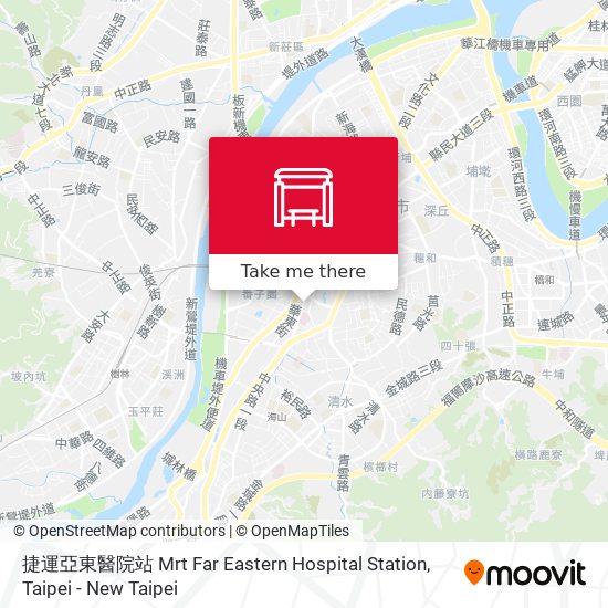 捷運亞東醫院站 Mrt Far Eastern Hospital Station map