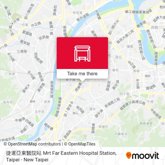 捷運亞東醫院站 Mrt Far Eastern Hospital Station map