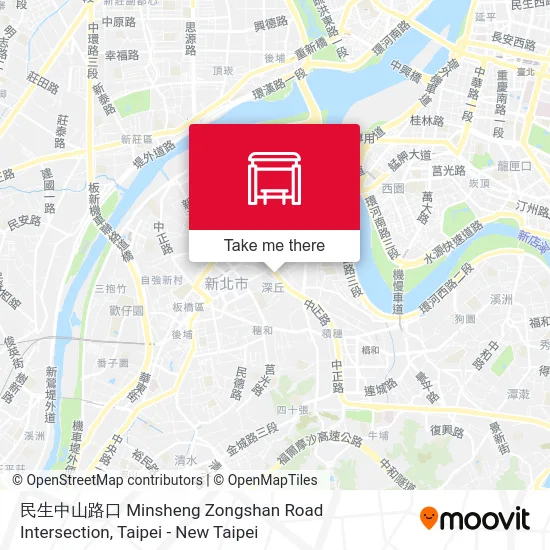 民生中山路口 Minsheng Zongshan Road Intersection map