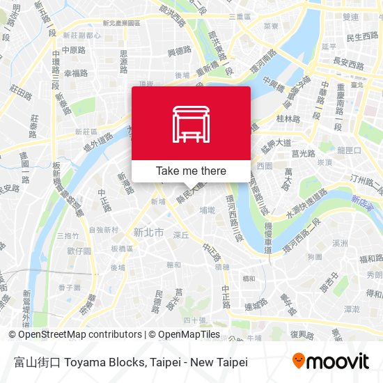 富山街口 Toyama Blocks map