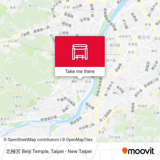 北極宮 Beiji Temple map