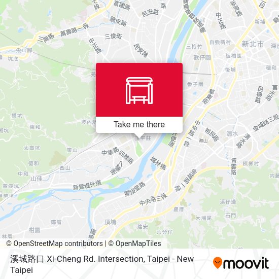 溪城路口 Xi-Cheng  Rd. Intersection map