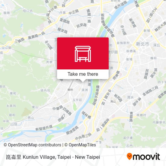 崑崙里 Kunlun Village地圖