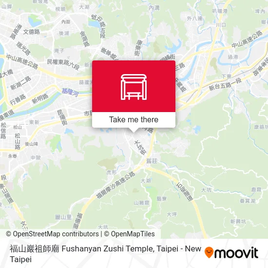 福山巖祖師廟 Fushanyan Zushi Temple map