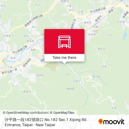 汐平路一段182號路口 No.182 Sec.1 Xiping Rd. Entrance map