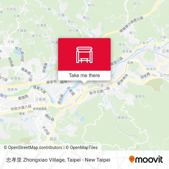 忠孝里 Zhongxiao Village map
