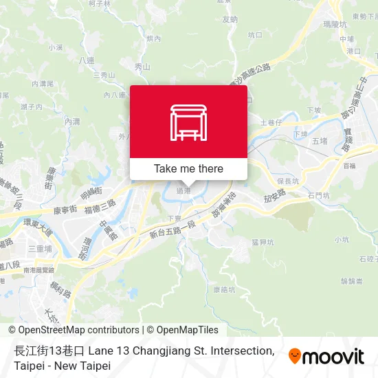 長江街13巷口 Lane 13 Changjiang St. Intersection map