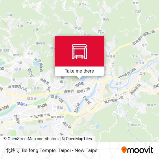 北峰寺 Beifeng Temple地圖