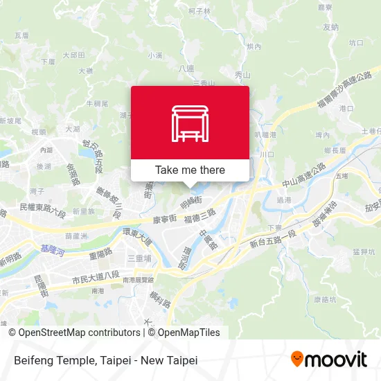 北峰寺 Beifeng Temple map