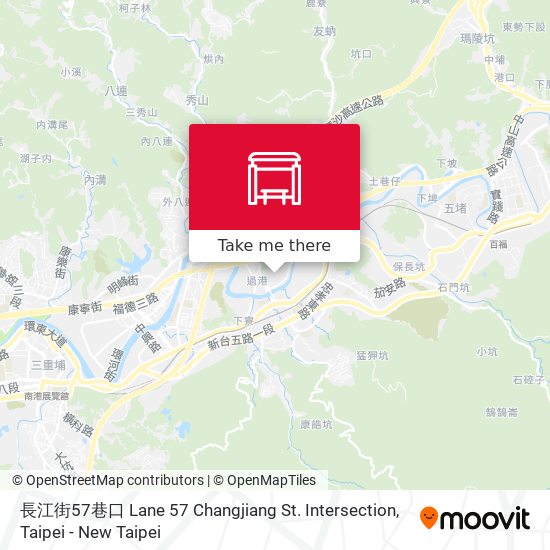 長江街57巷口 Lane 57 Changjiang St. Intersection map