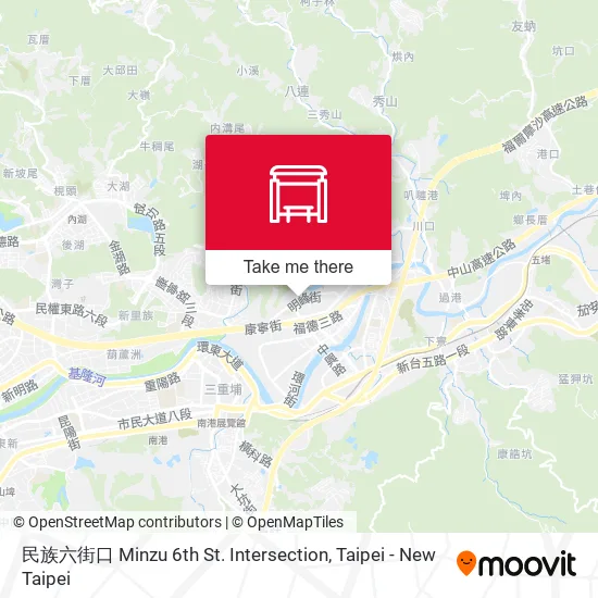 民族六街口 Minzu 6th St. Intersection map