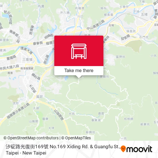 汐碇路光復街169號 No.169 Xiding Rd. & Guangfu St. map