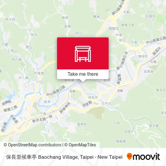 保長里候車亭 Baochang Village map