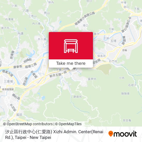 汐止區行政中心(仁愛路) Xizhi Admin. Center(Renai Rd.) map