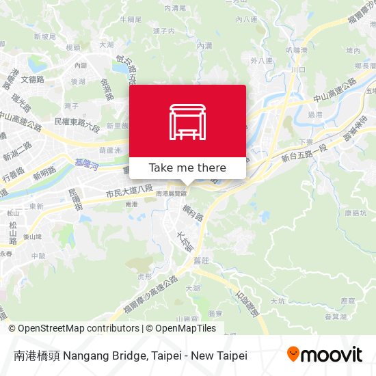 南港橋頭 Nangang Bridge地圖