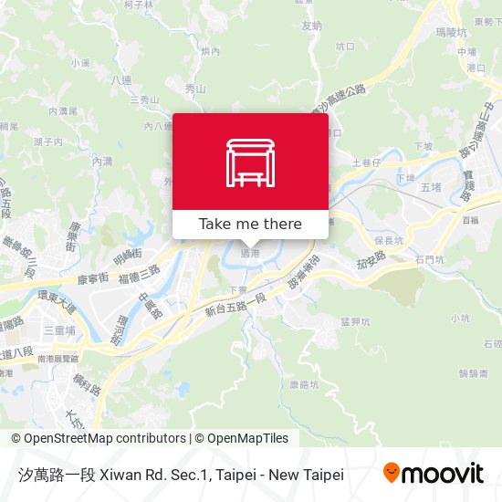 汐萬路一段 Xiwan Rd. Sec.1 map