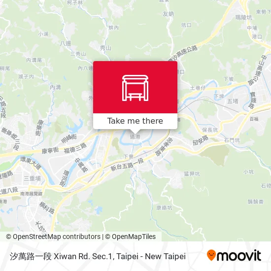 汐萬路一段 Xiwan Rd. Sec.1地圖