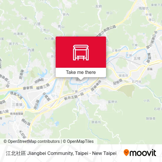 江北社區 Jiangbei Community map
