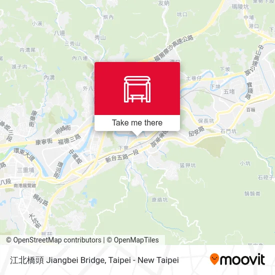 江北橋頭 Jiangbei Bridge map