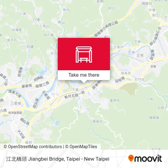 江北橋頭 Jiangbei Bridge map